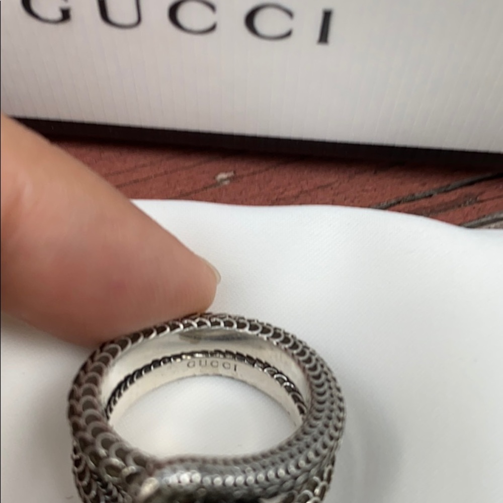 Gucci Silver Snake Ring - image 5